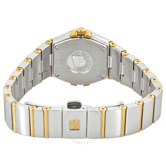 ساعة أوميغا كونستليشن كوارتز للسيدات بمينا فضي