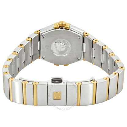 ساعة أوميغا كونستليشن كوارتز للسيدات بمينا فضي