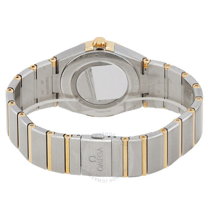 ساعة أوميغا كونستليشن كوارتز للسيدات بمينا فضي