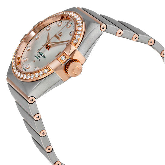 Omega, Constellation Silver Dial Diamond Men's Watch