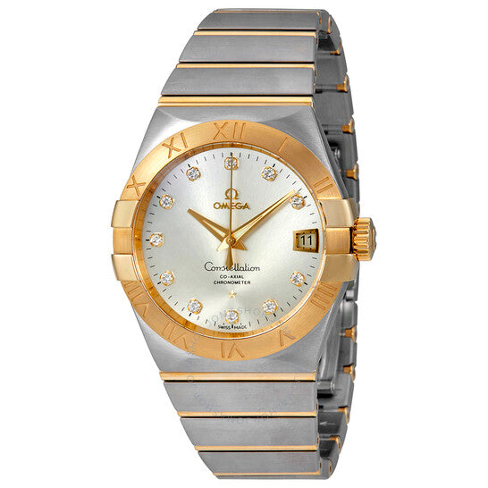 Omega, Constellation Silver Diamond Dial Men's Watch