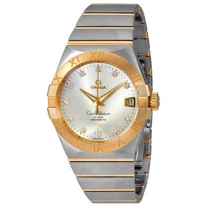 Omega, Constellation Silver Diamond Dial Men's Watch