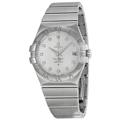 Omega, Constellation Silver Diamond Dial Stainless Steel Men's Watch