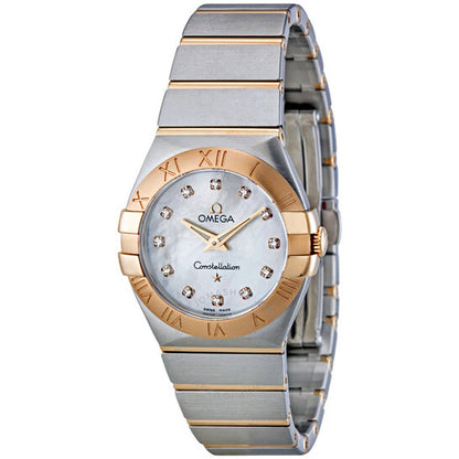 Omega, Constellation White Mother of Pearl Dial Ladies Watch