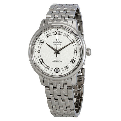 Omega, De Ville Automatic Diamond Silver Dial Ladies Watch