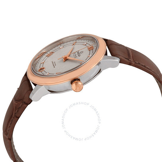 Omega, De Ville Automatic Diamond Silver Dial Ladies Watch