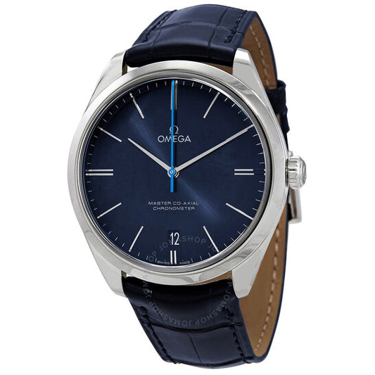 Omega, De Ville Hand Wind Chronometer Blue Dial Men's Watch
