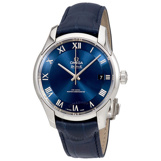 Omega, De Ville Hour Vision Automatic Chronometer Blue Dial Men's Watch