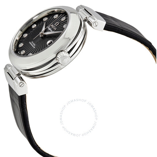 Omega, De Ville Ladymatic Automatic Black Diamond Dial Watch