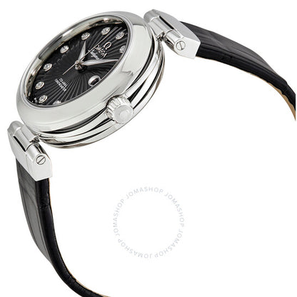 Omega, De Ville Ladymatic Automatic Black Diamond Dial Watch