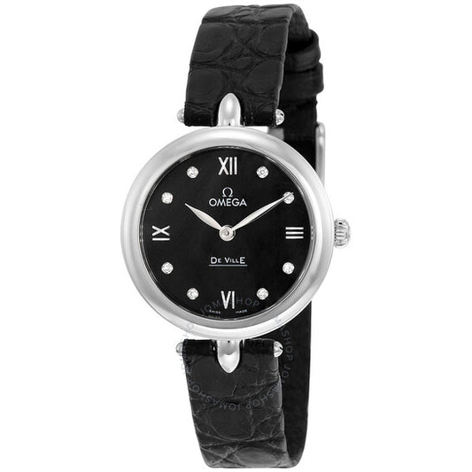 Omega, De Ville Prestige Black Dial Ladies Watch