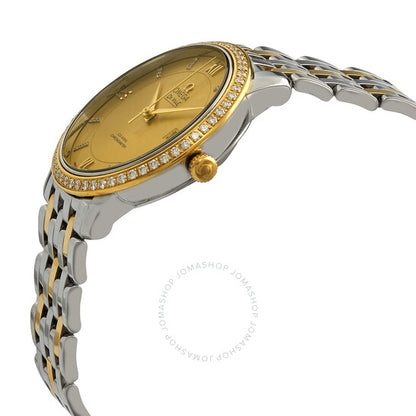 ساعة أوميغا دي فيل بريستيج للسيدات بمينا شامبانيا