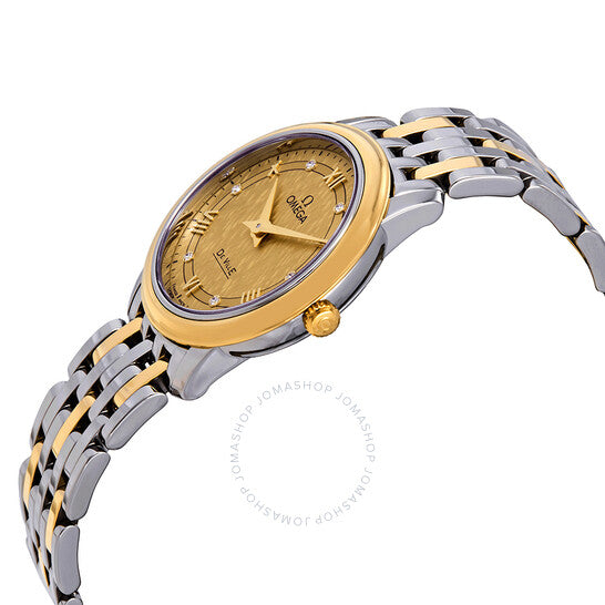 Omega, De Ville Prestige Diamond Champagne Dial Ladies Watch
