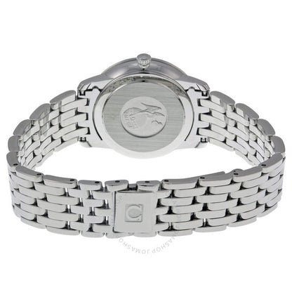 Omega, De Ville Prestige Silver Diamond Dial Ladies Watch
