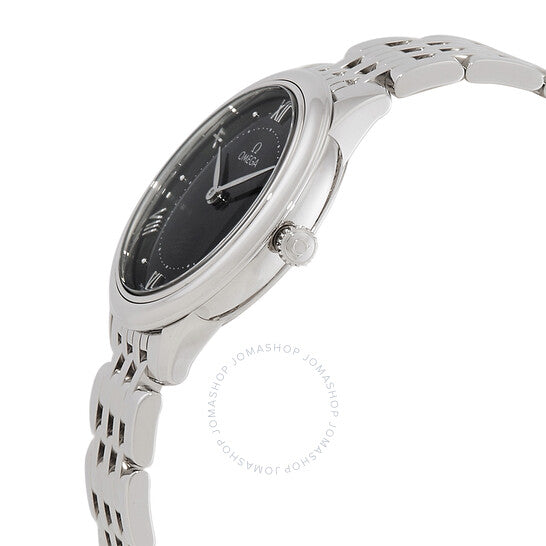 ساعة أوميغا دي فيل كوارتز نسائية بمينا سوداء