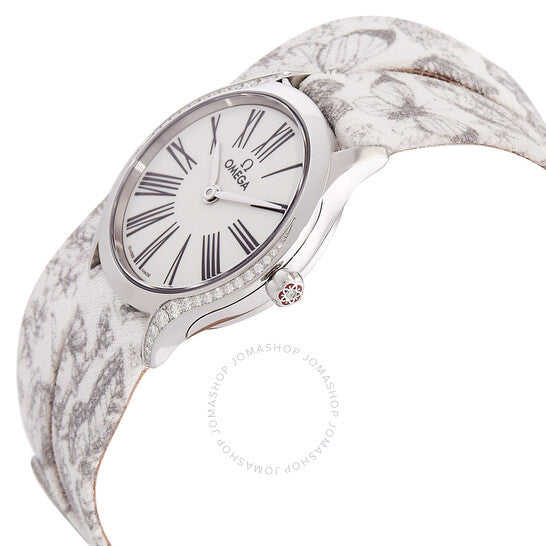 Omega, De Ville Quartz Diamond White Dial Ladies Watch