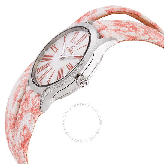 Omega, De Ville Quartz Diamond White Dial Ladies Watch