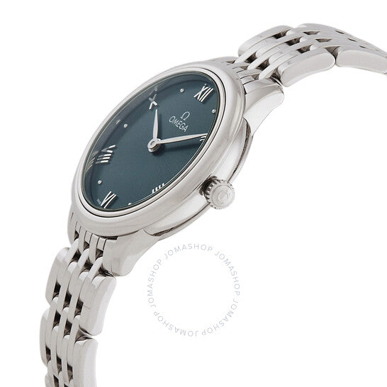 ساعة أوميغا دي فيل كوارتز نسائية بمينا خضراء