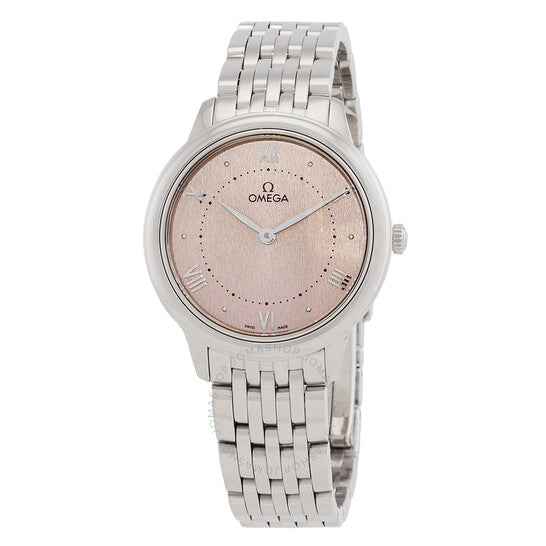 Omega, De Ville Quartz Rose Silvery Dial Ladies Watch
