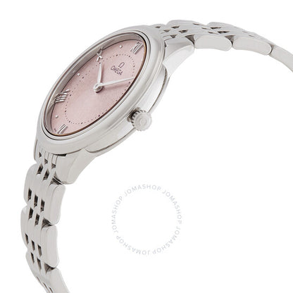 Omega, De Ville Quartz Rose Silvery Dial Ladies Watch