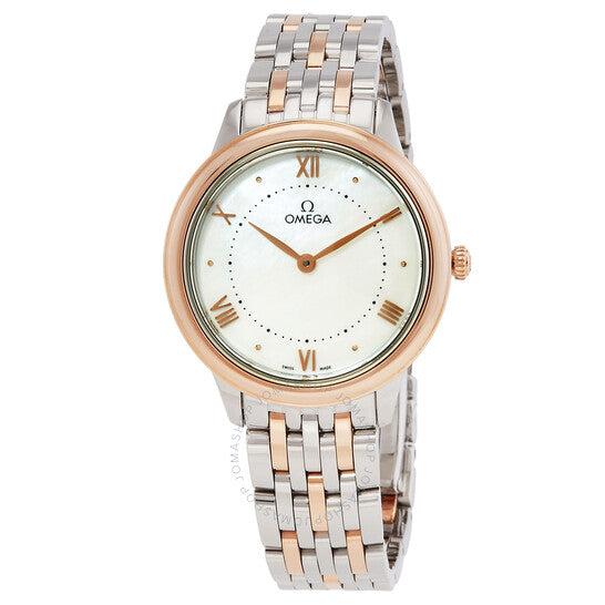 Omega, De Ville Quartz White Dial Ladies Watch