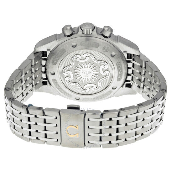 أوميغا، ساعة ديفيل كرونوسكوب أوتوماتيكية للرجال بمينا أبيض