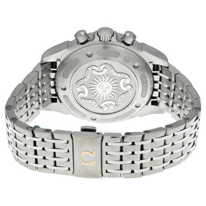 أوميغا، ساعة ديفيل كرونوسكوب أوتوماتيكية للرجال بمينا أبيض