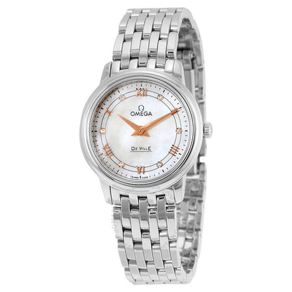Omega, DeVille Mother of Pearl Dial Ladies Watch 42410276055001