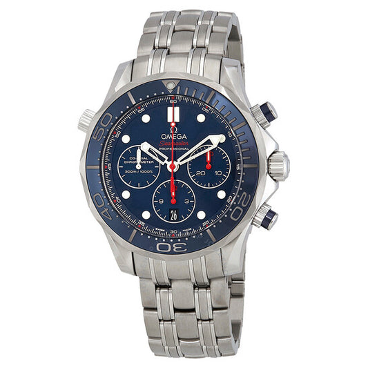 Omega, Seamaster Chronograph Automatic Chronometer Blue Dial Men's Watch