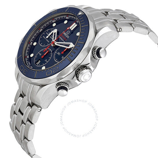 Omega, Seamaster Chronograph Automatic Chronometer Blue Dial Men's Watch