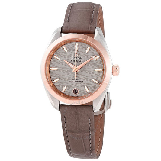 ساعة أوميغا سيماستر أكوا تيرا 150 متر أوتوماتيكية كرونومتر بمينا رمادي للسيدات