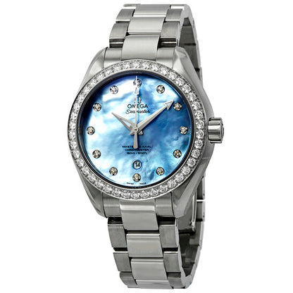 Omega, Seamaster Aqua Terra Automatic Chronometer Diamond Ladies Watch