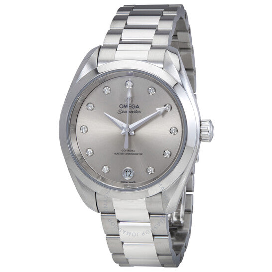 Omega, Seamaster Aqua Terra Silver Diamond Dial Ladies Watch