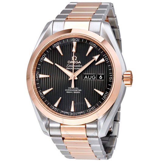 Omega, Seamaster Aqua Terra Teak Annual Calendar Automatic Grey Dial Men's Watch 23120432206002