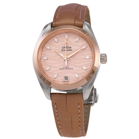 Omega, Seamaster Automatic Chronometer Diamond Grey Dial Ladies Watch