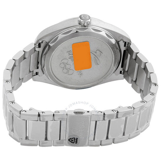 ساعة أوميغا سيماستر أوتوماتيكية كرونومتر للرجال بمينا أبيض