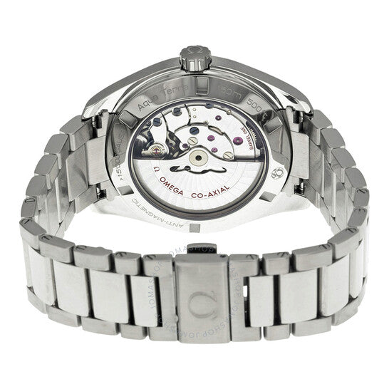 ساعة أوميغا سيماستر أوتوماتيكية كرونومتر للرجال بمينا فضي