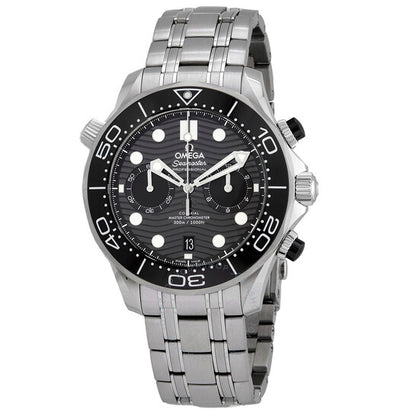 Omega, Seamaster Chronograph Automatic Chronometer Black Dial Men's Watch