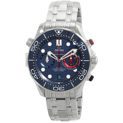 Omega, Seamaster Chronograph Automatic Chronometer Blue Dial Men's Watch