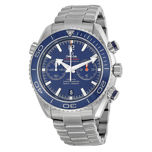 Omega, Seamaster Planet Ocean Titanium 600M Chronograph Automatic Blue Dial Men's Watch