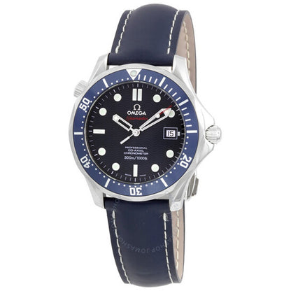 أوميغا، ساعة سيماستر للرجال بسوار من الفولاذ الأزرق