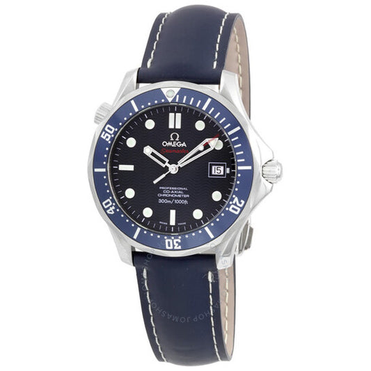 أوميغا، ساعة سيماستر للرجال بسوار من الفولاذ الأزرق