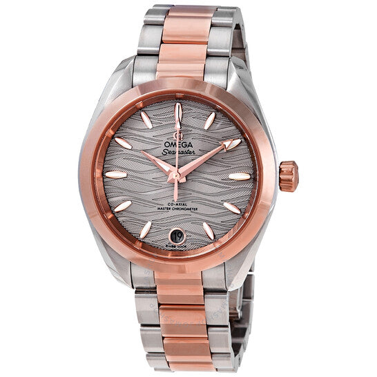 Omega, Seamaster Automatic Waved Agate Grey Dial Ladies Watch