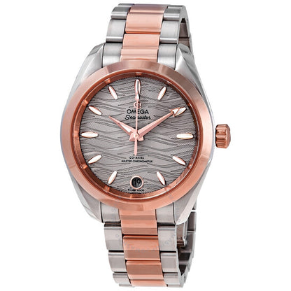 Omega, Seamaster Automatic Waved Agate Grey Dial Ladies Watch