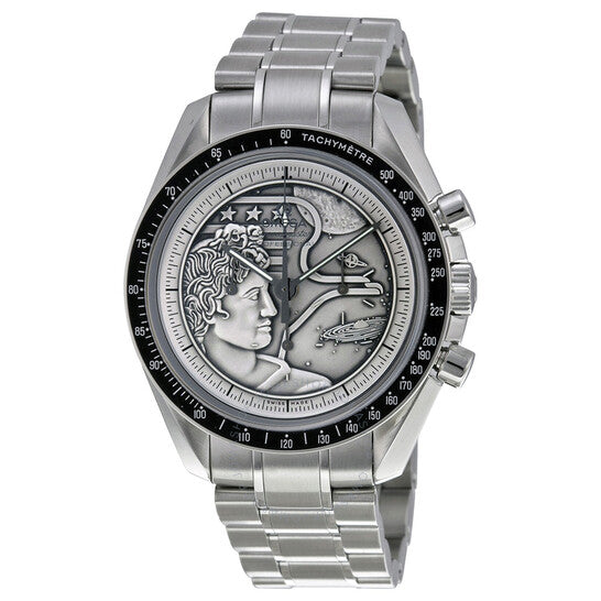 Omega, Speedmaster Apollo XVII Silver Embossed Dial Men's Watch