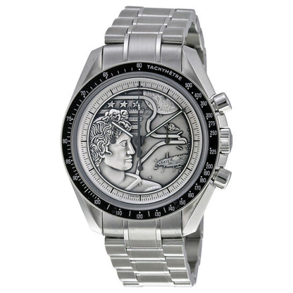Omega, Speedmaster Apollo XVII Silver Embossed Dial Men's Watch