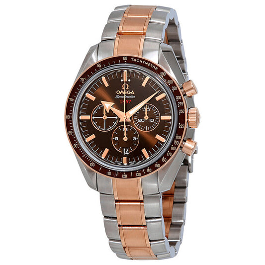 Omega, Speedmaster Broad Arrow Chronograph Automatic Brown Dial Men's Watch