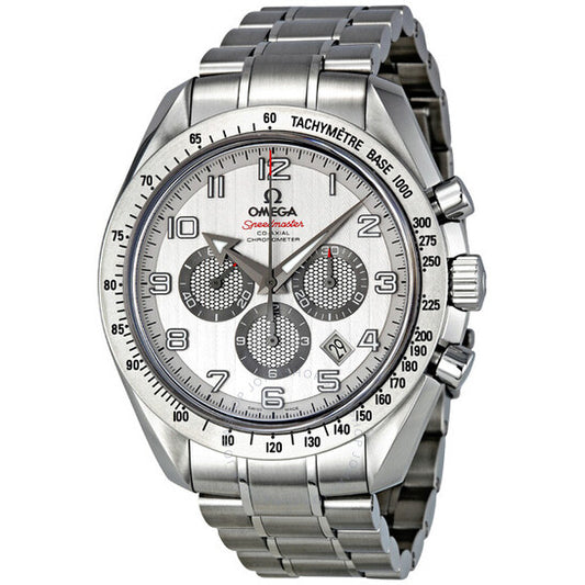 Omega, Speedmaster Broad Arrow Silver Dial Chronograph Men's Watch