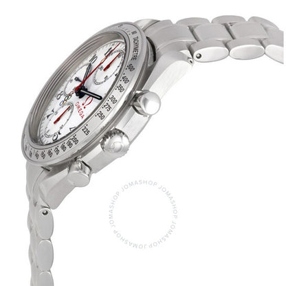 أوميغا، ساعة سبيدماستر كرونوغراف أوتوماتيكية للرجال بمينا أبيض