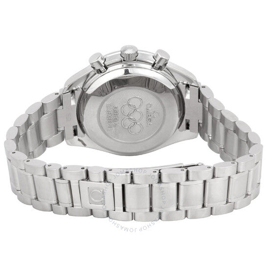 أوميغا، ساعة سبيدماستر كرونوغراف أوتوماتيكية للرجال بمينا أبيض